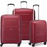  Galaxy 4 wheels Suitcase set 3-piece Variant dark red