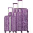  Lascana 4 wheels Suitcase set 3-piece Variant plum