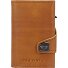 Click & Slide Natural Credit card case Leather 7 cm Variant brown-yell-silver Click & Slide Natural Credit card case Leather 7 cm Variant brown-yell-silver