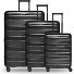  Travel 4-wheel suitcase set, 3-piece, with stretch fold Variant black night metallic