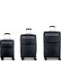  Cloud 4 wheels Suitcase set 3-piece with expansion pleat Variant negro