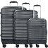  Corium 4-wheel suitcase set 3 pcs. Variant schwarz