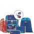  2in1 Plus Reflect school bag set 6pcs. Variant rainbow colibri