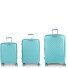 Queens 4 wheels Suitcase set 3-piece with expansion pleat Variant verde menta  Queens 4 wheels Suitcase set 3-piece with expansion pleat Variant verde menta