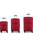  Cloud 4 wheels Suitcase set 3-piece with expansion pleat Variant rojo
