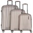 Moonrock 4 wheels Suitcase set 3-piece with expansion pleat Variant rosesilver brushed Moonrock 4 wheels Suitcase set 3-piece with expansion pleat Variant rosesilver brushed