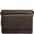  Harper Briefcases Messenger Leather 37 cm Laptop compartment Variant green-dark brown