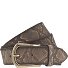  Sabia belt leather Variant dunkel grau/gold metallic | 80 cm