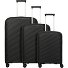  Burano 4 wheels Suitcase set 3-piece with expansion pleat Variant black