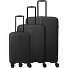  Air Stripe 4 wheels Suitcase set 3-piece with expansion pleat Variant black