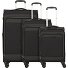  Travel Line 9504 4 wheels Suitcase set 3-piece with expansion pleat Variant black