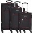  Sevilla 4 wheels Suitcase set 3-piece Variant sz-rot