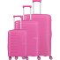  Pacific 4 wheels Suitcase set 3-piece Variant pink