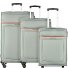  Anafi 4-wheel suitcase set, 3-piece with expansion fold, super light Variant forest grey