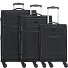  Travel Line 9204 4 wheels Suitcase set 3-piece with expansion pleat Variant schwarz