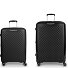  Queens 4 wheels Suitcase set 2-piece with expansion pleat Variant negro