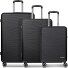  Dallas 3.0 4-wheel suitcase set 3-piece with expansion fold Variant black