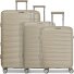  London 4 wheels Suitcase set 3-piece with expansion pleat Variant beige