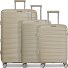  London 4 wheels Suitcase set 3-piece with expansion pleat Variant beige