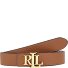  Reversible belt Leather Variant lauren tan dark brown | 80 cm
