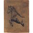  Vintage wallet horse leather 9.5 cm Variant braun