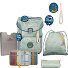  ErgoFlex Easy ECO School bag set 6-piece Variant Grey Planet