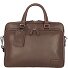  Authentic briefcase leather 38 cm laptop compartment Variant cafe