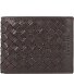 Woven wallet leather 13 cm Variant dunkelbraun Woven wallet leather 13 cm Variant dunkelbraun