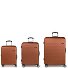  Escape 4 wheels Suitcase set 3-piece with expansion pleat Variant naranja