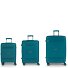 Saori 4 wheels Suitcase set 3-piece with expansion pleat Variant turquesa  Saori 4 wheels Suitcase set 3-piece with expansion pleat Variant turquesa
