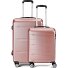  5583 4 wheels Suitcase set 2-piece Variant rosa