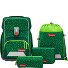 Basis School bag set 4-piece Variant Green Graphics