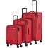  Chios 4 wheels Suitcase set 3-piece with expansion pleat Variant rot