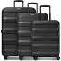  Pro PP 4 wheels Suitcase set 3-piece Expandable Variant black