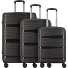  Travel Line 4300 4 wheels Suitcase set 3-piece Variant schwarz