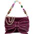  Soft Velvet Shoulder Bag 20 cm Variant beet red