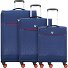  Crosslite 4 Roll Suitcase Set 3pcs. Variant blu