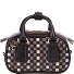  Woven Handbag Leather 20.5 cm Variant nero rosa