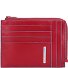  Blue Square credit card case RFID leather 12 cm Variant red