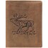  Vintage stag wallet stag leather 9.5 cm Variant brown