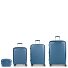Queens 4 wheels Suitcase set 4-piece with expansion pleat Variant azul  Queens 4 wheels Suitcase set 4-piece with expansion pleat Variant azul