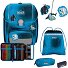  Genius Exklusiv Safety Light School bag set Variant Polar Blue