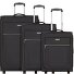 Valencia 2 wheels Suitcase set 3-piece with expansion pleat Variant schwarz Valencia 2 wheels Suitcase set 3-piece with expansion pleat Variant schwarz