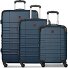  Amplar Evo 4 wheels Suitcase set 3-piece with expansion pleat Variant navy blue