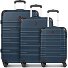  Amplar Evo 4 wheels Suitcase set 3-piece Expandable Variant navy blue