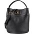  Amelia Bucket bag Genuine Leather 19 cm Variant nero