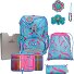  ErgoFlex school bag set 5pcs. Variant Happy Pixel
