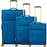  Move 4 wheels Suitcase set 3-piece with expansion pleat Variant blu laguna