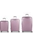  Queens 4 wheels Suitcase set 3-piece with expansion pleat Variant lila