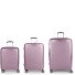 Queens 4 wheels Suitcase set 3-piece with expansion pleat Variant lila  Queens 4 wheels Suitcase set 3-piece with expansion pleat Variant lila
